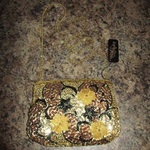 Women's Beaded & Sequins Evening Bag NWT Wild Nights Made in  Macau